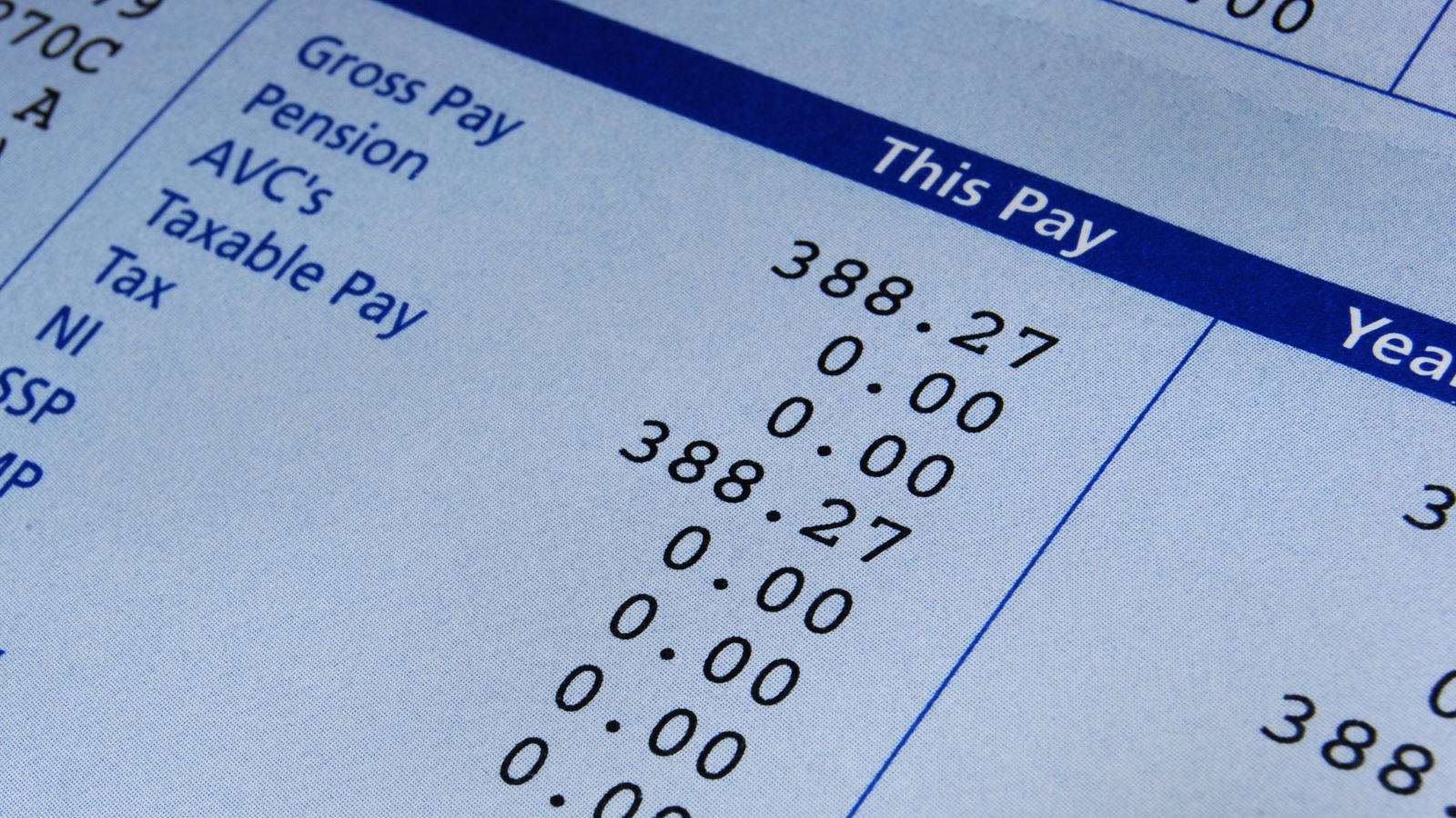 New Information for Payslips